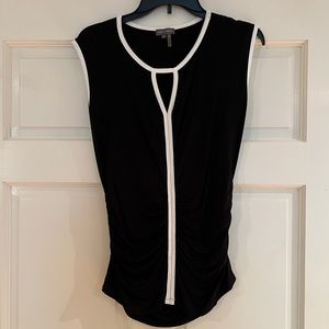 Vince Camuto Sleeveless Top (S) Black & White